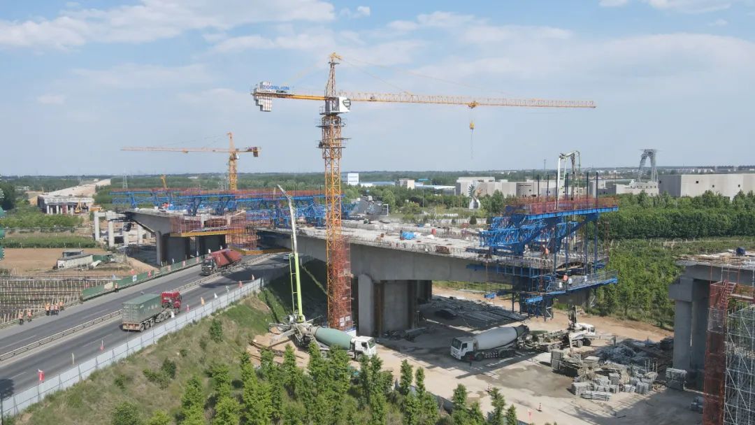 Weifang Qingdao autoroute Weihe pont Cantilever forme projet voyageur