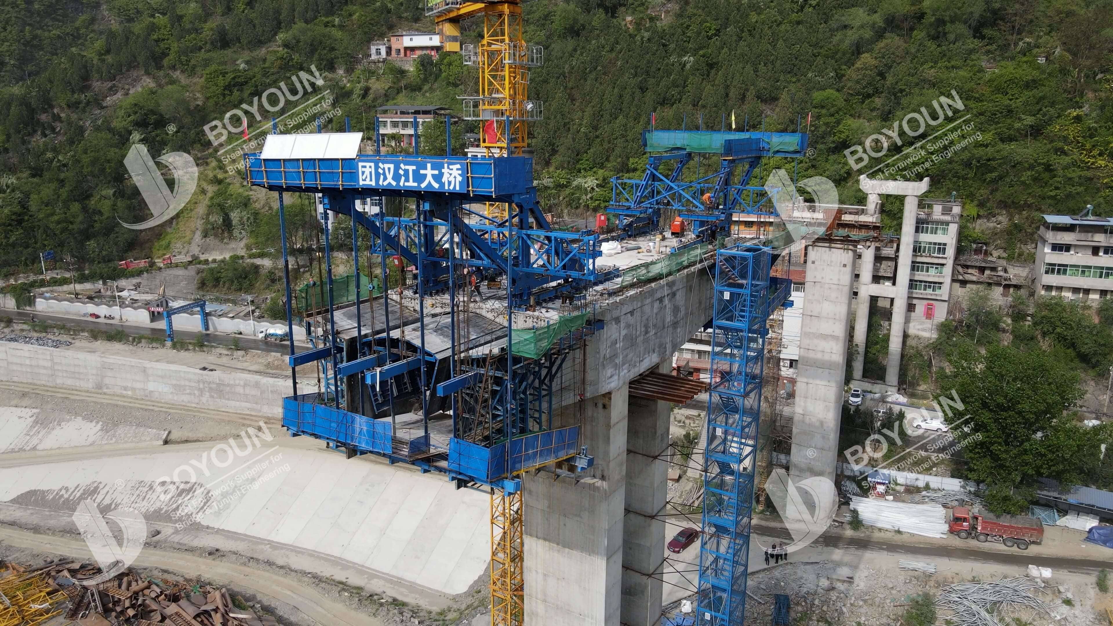 Projet de pont de la rivière Xunyang Han