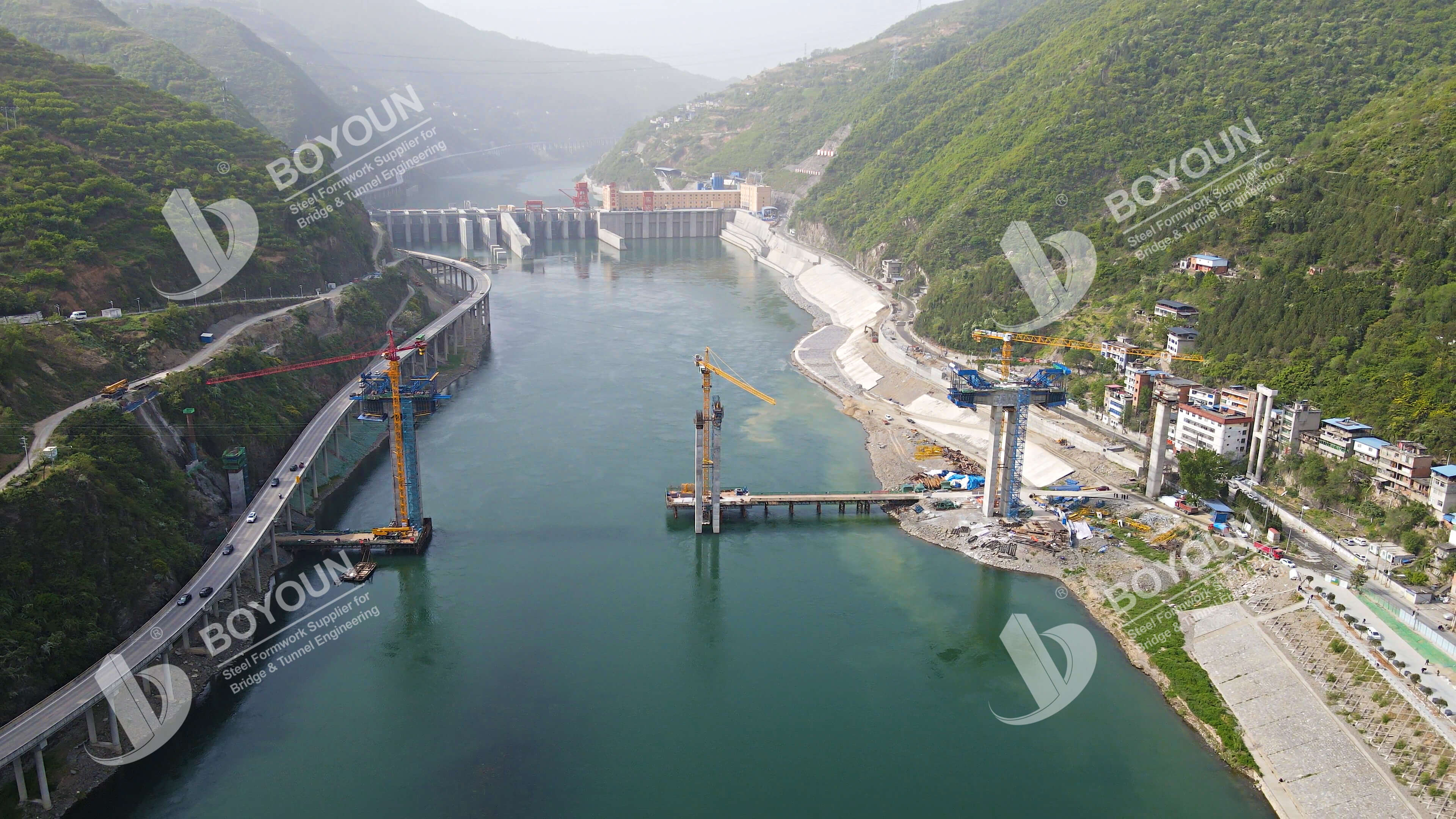 Projet de pont de la rivière Xunyang Han