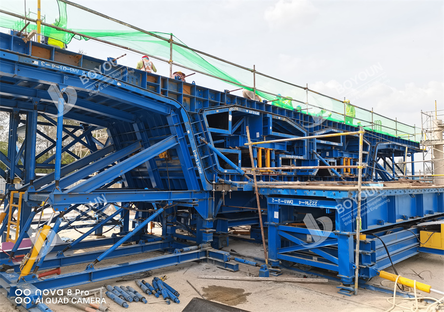 Boîte simple Double cellules boîte segmentaire poutre coffrage