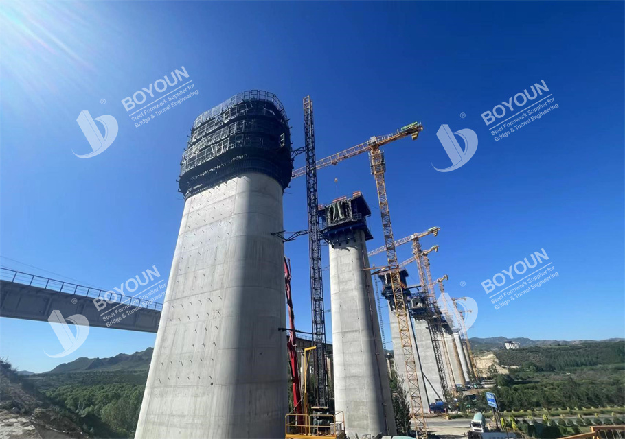 Coffrage circulaire à pilier solide