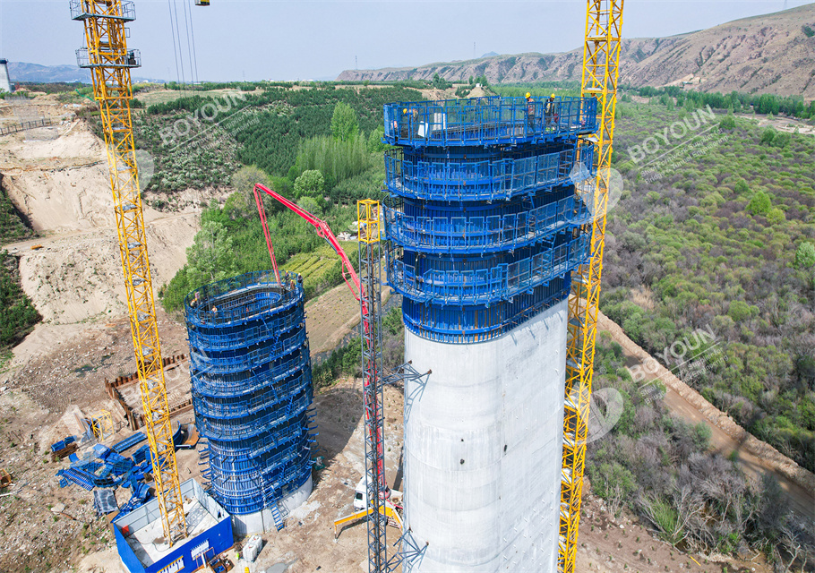 Coffrage de jetée creuse circulaire