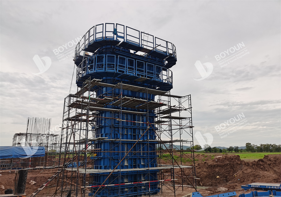 Principes de la technologie de Construction du renforcement et de l’entretien des piliers des ponts municipaux