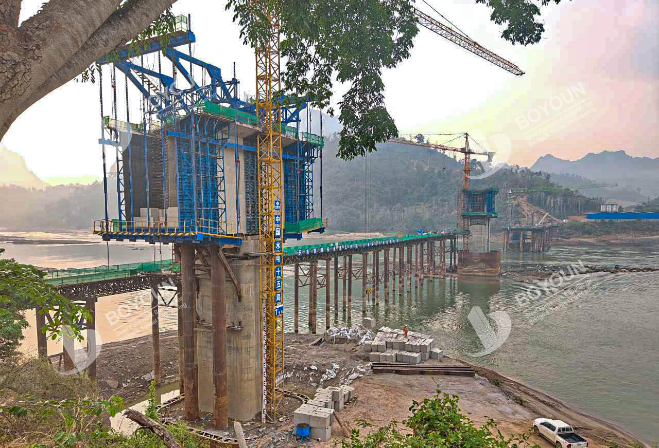 Projet de pont sur le fleuve Laos mékong