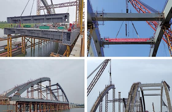 Pont en arc d’acier