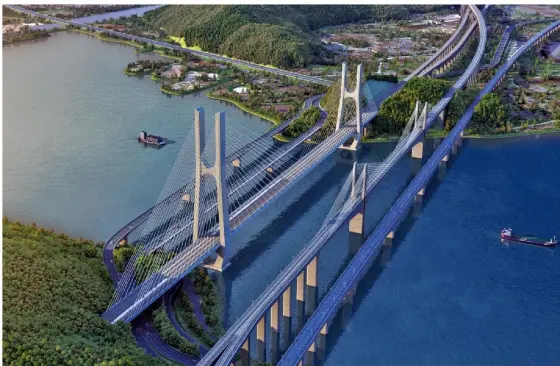 Câble est resté pont