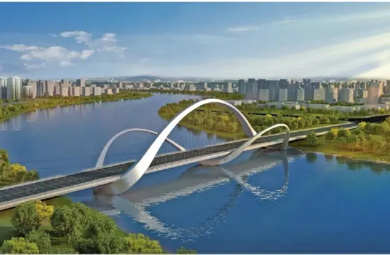 Pont en arc d’acier