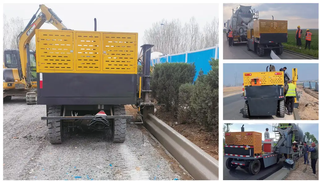 Machine de trottoir en béton