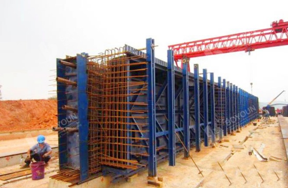 Mesures de contrôle de la Construction de poutres en T préfabriquées