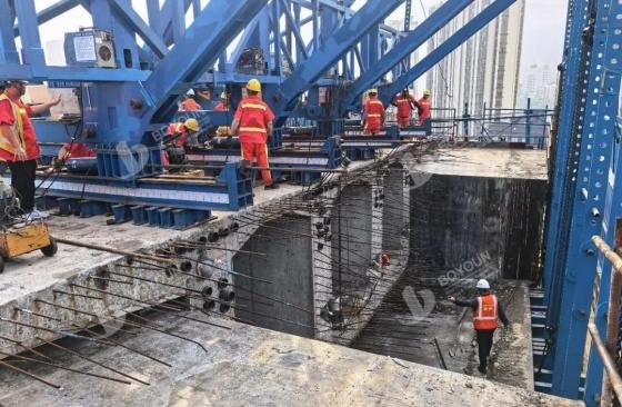 Projet de passage supérieur de la route de sanming Changan traversant le chemin de fer de Yingtan Xiamen